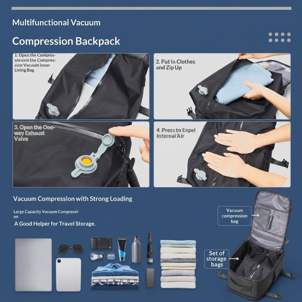 Valence™ Vacuum Compression Travel Backpack